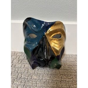 Venetian Carnival Mask Hand Made In Venice Italy Gold Alice Venezia